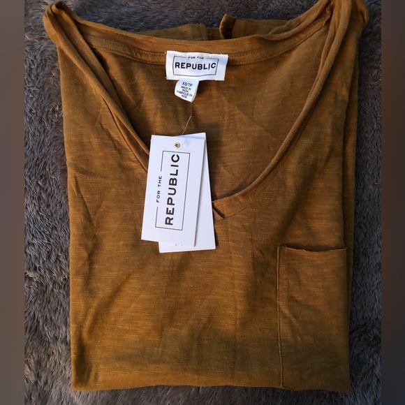 For The Republic V Neck T Shirt - Picture 8 of 8